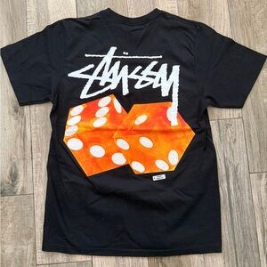 BRAND NEW STUSSY DICED OUT TEE BLACK - SMALL NWT